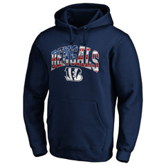 Banner Wave Fitted Pullover Hoodie - Cincinnati Bengals Hoodies