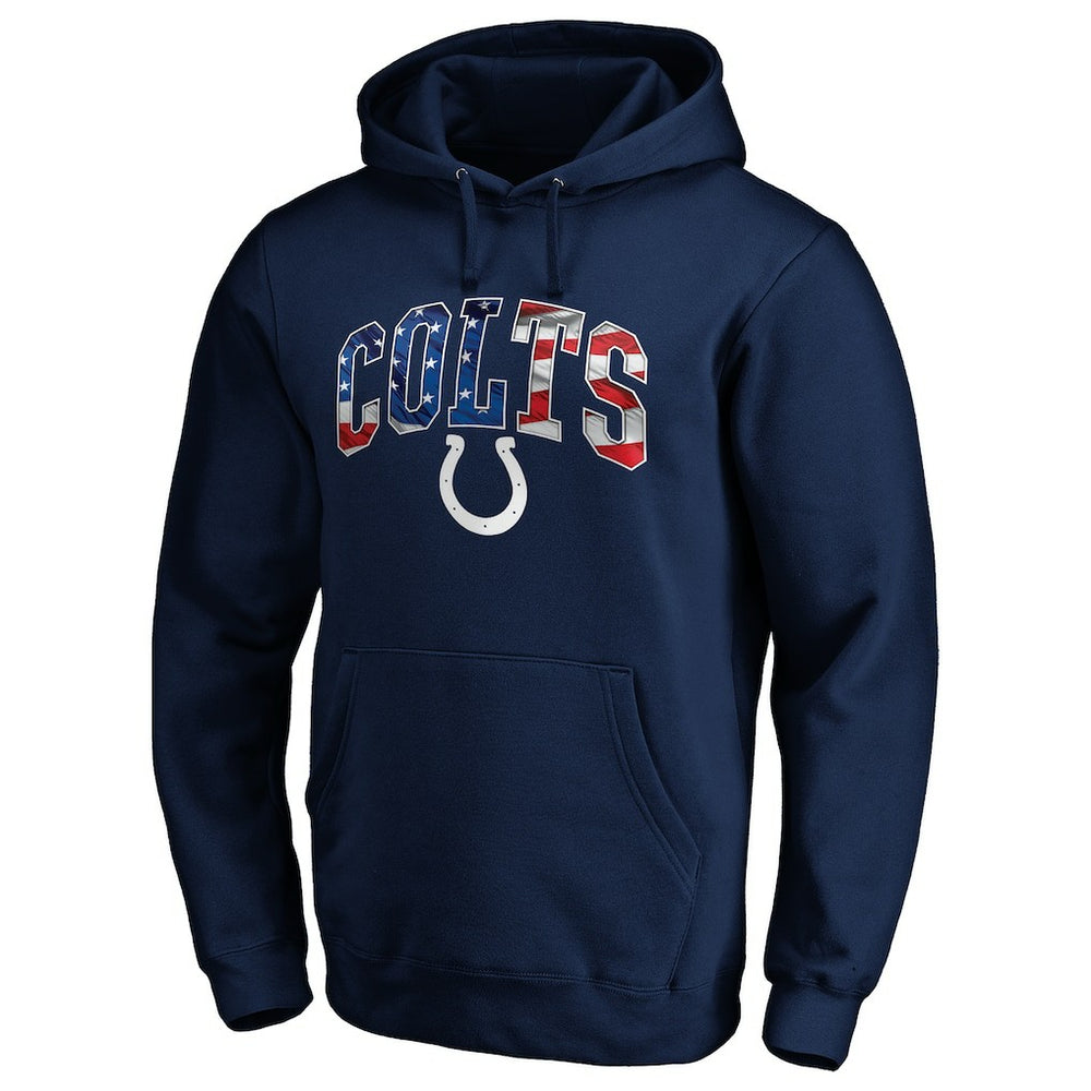Banner Wave Fitted Pullover Hoodie - Indianapolis Colts Hoodies