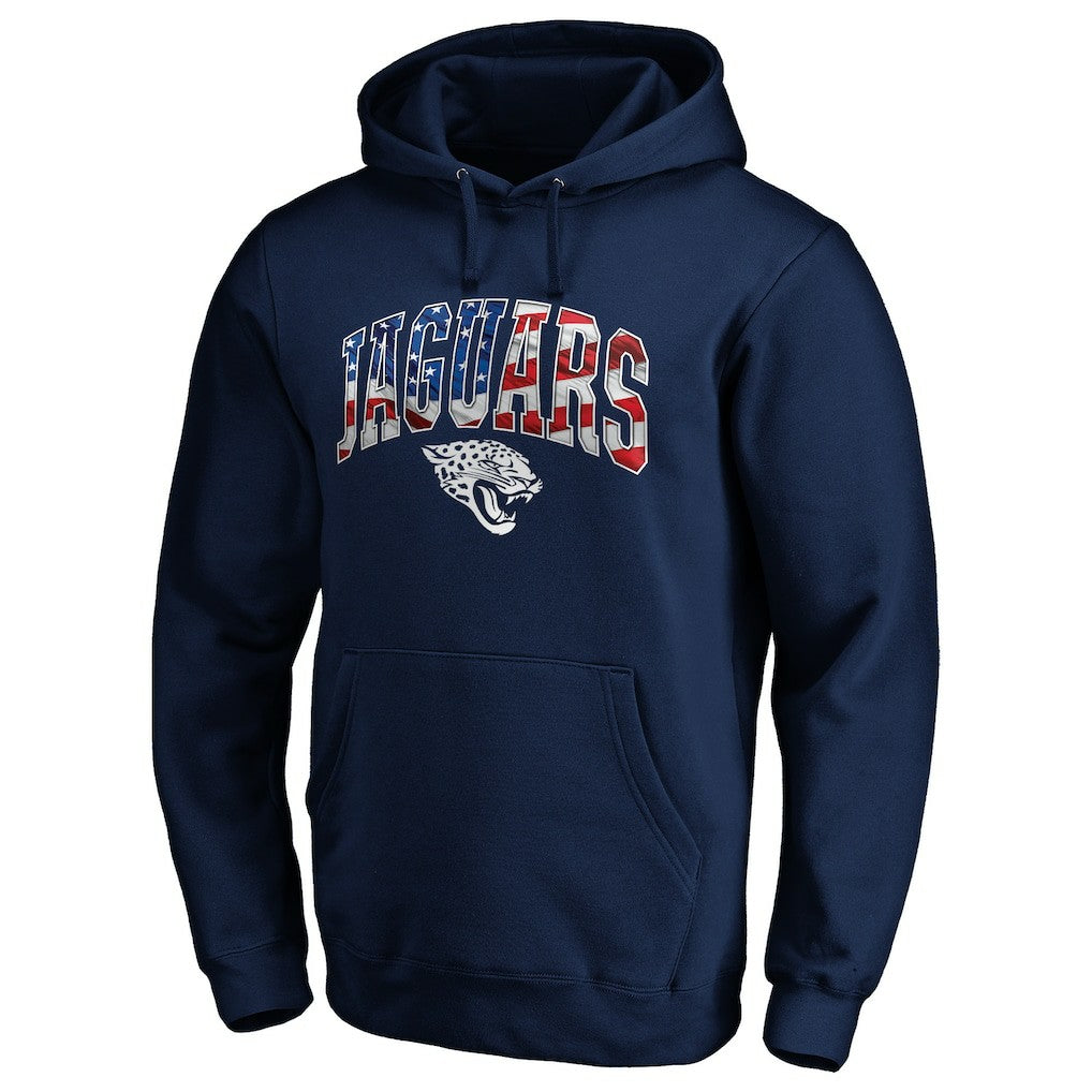 Banner Wave Fitted Pullover Hoodie - Jacksonville Jaguars Hoodies