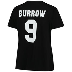 Joe Burrow  Women's Plus Size Name & Number V-Neck T-Shirt - Cincinnati Bengals T-shirts