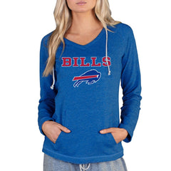 Concepts Sport Women's Mainstream Tri-Blend Raglan Hoodie V-Neck Top - Buffalo Bills Hoodies