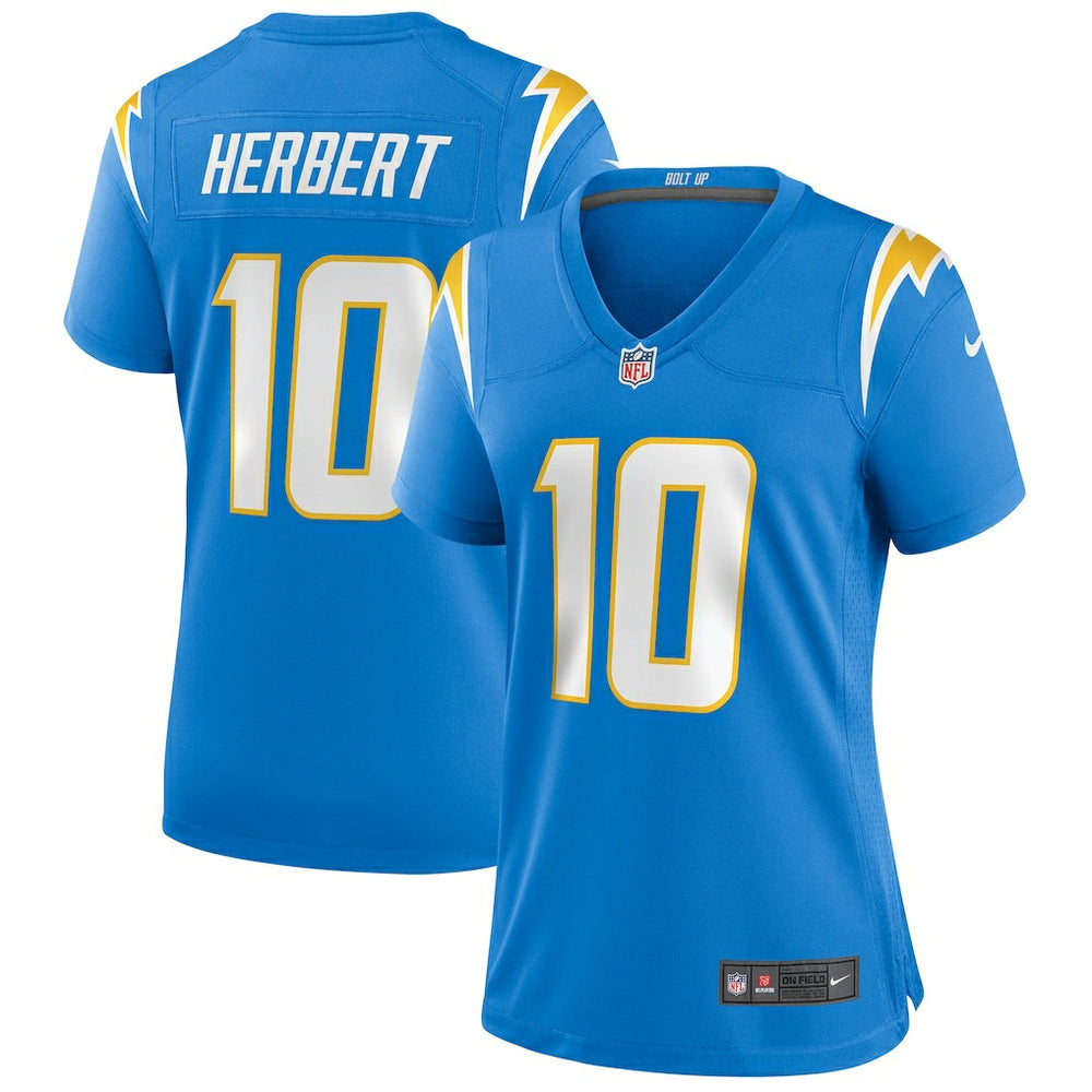 Justin Herbert  Women's Player Game Jersey - Los Angeles Chargers Jerseys