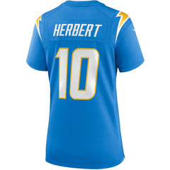 Justin Herbert  Women's Player Game Jersey - Los Angeles Chargers Jerseys