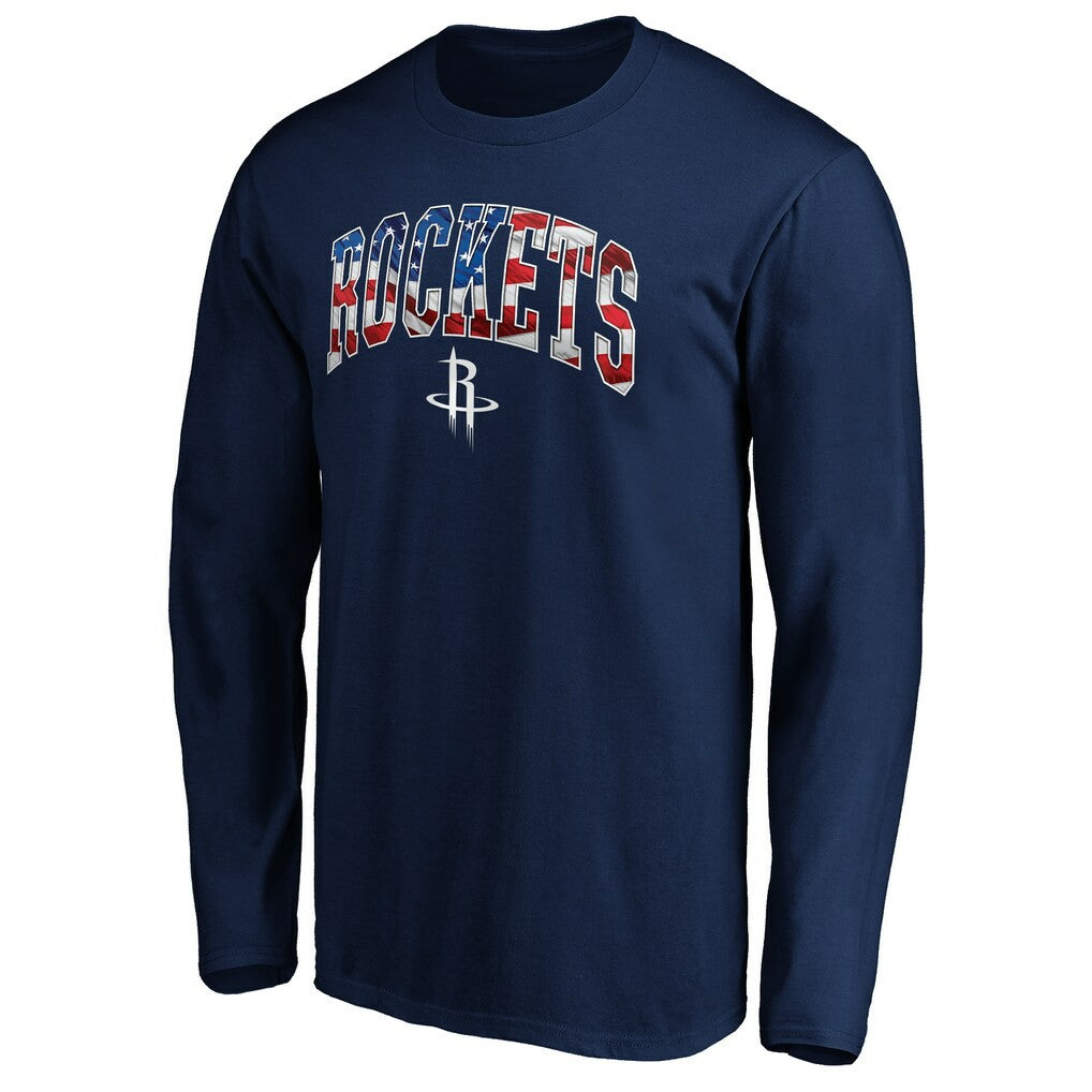 Houston Rockets Banner Wave Long Sleeve T-Shirt