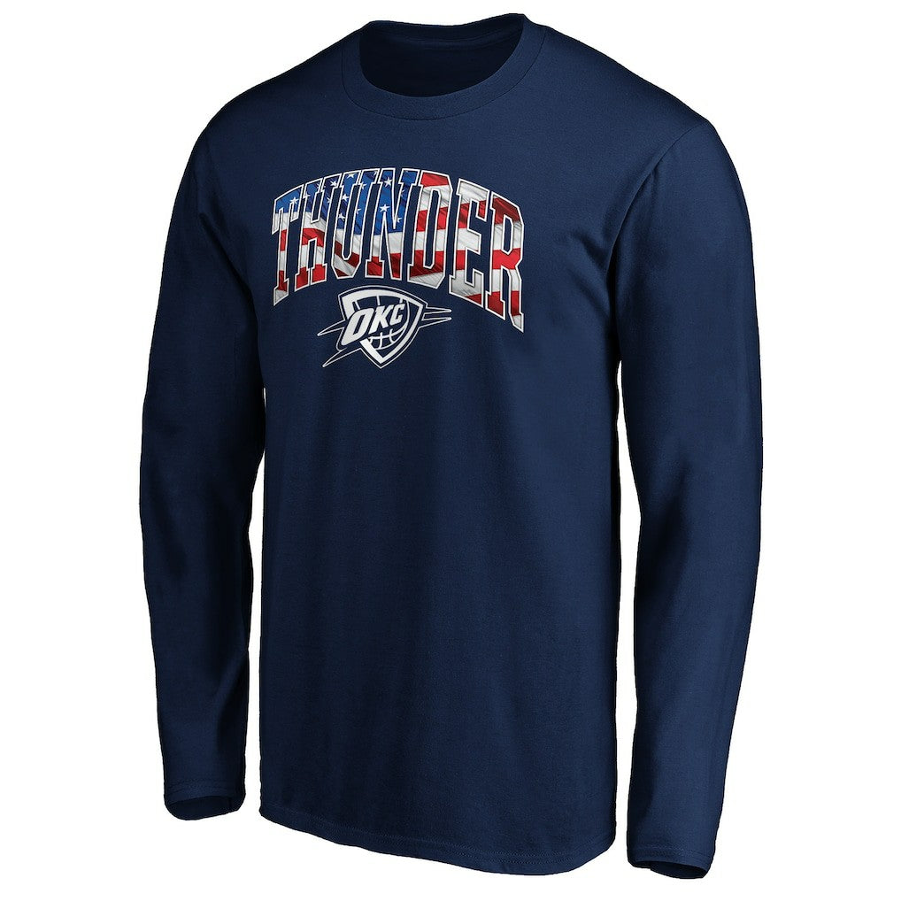 Oklahoma City Thunder Banner Wave Long Sleeve T-Shirt