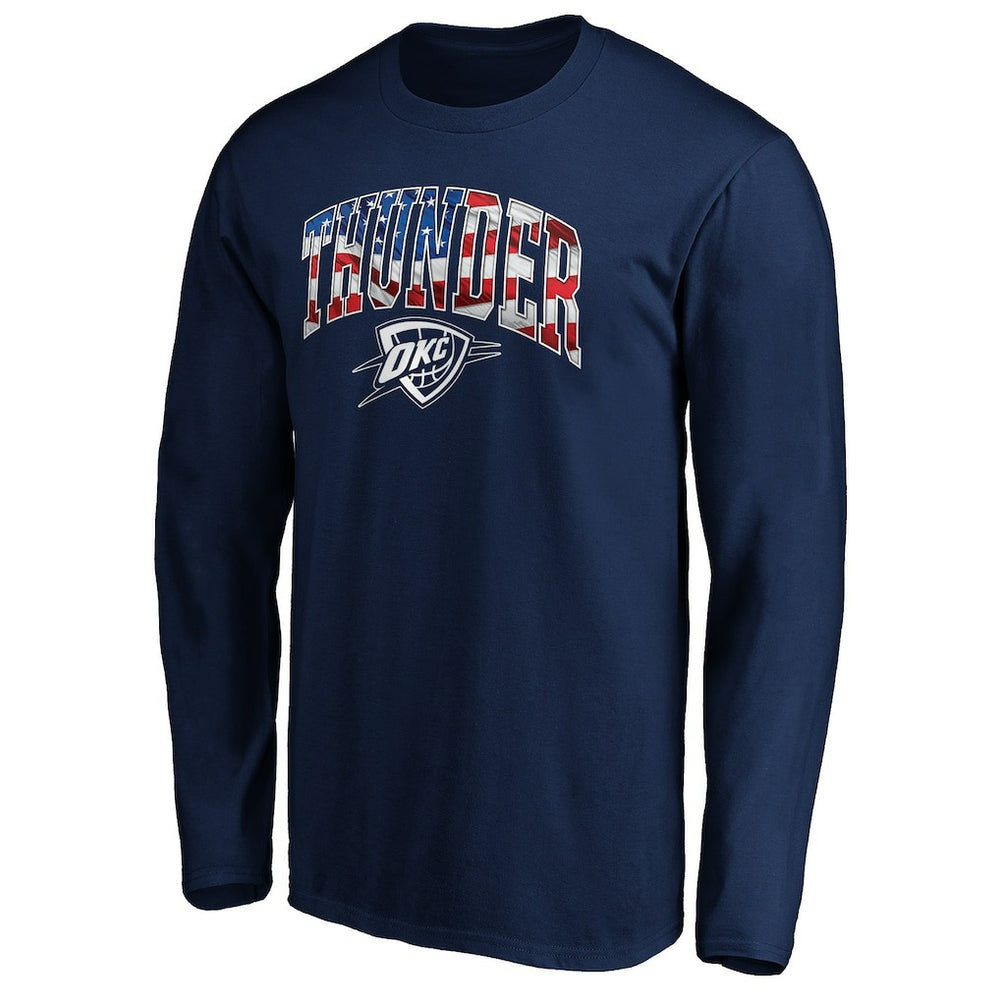 Oklahoma City Thunder Banner Wave Long Sleeve T-Shirt