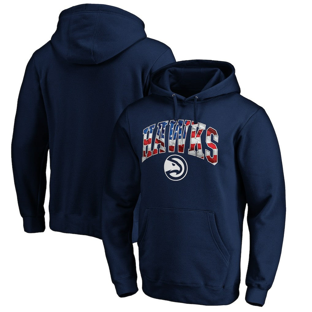 Atlanta Hawks Banner Wave Pullover Hoodie