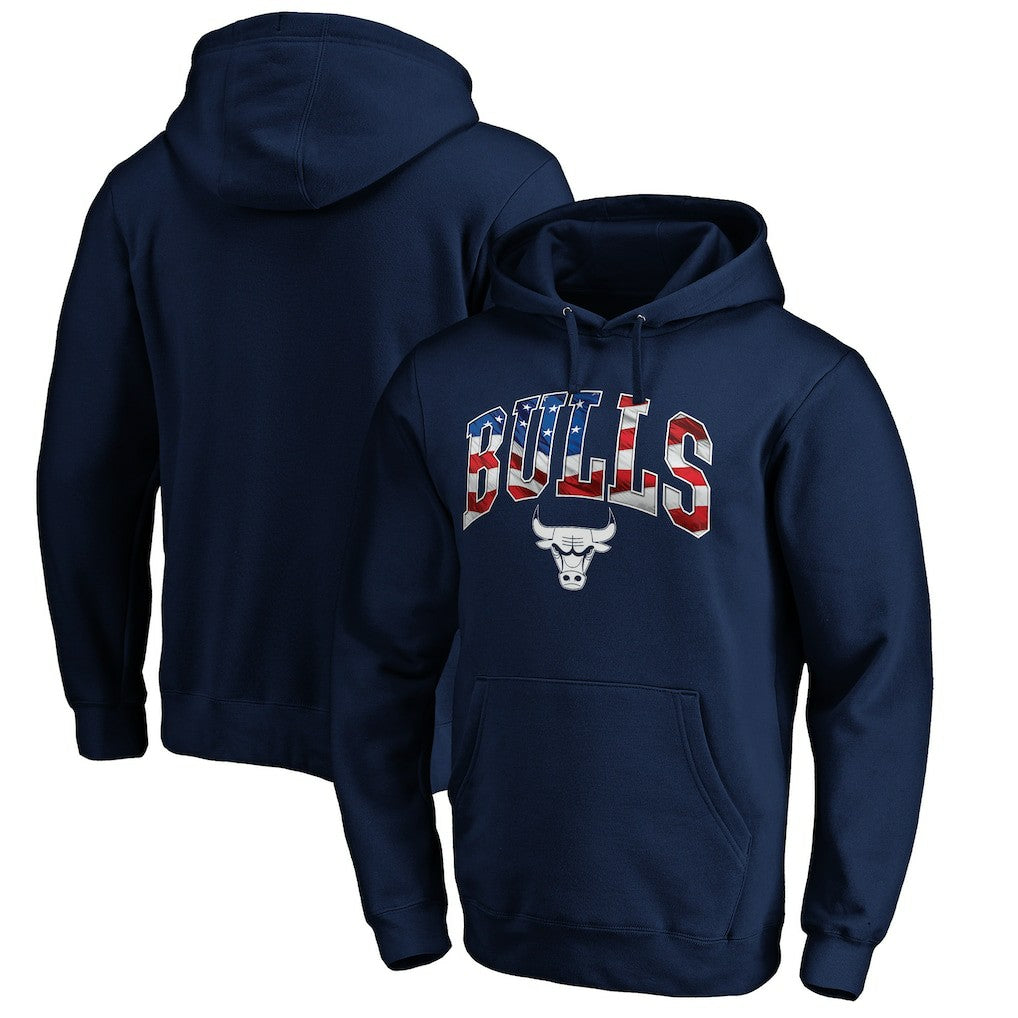 Chicago Bulls Banner Wave Pullover Hoodie
