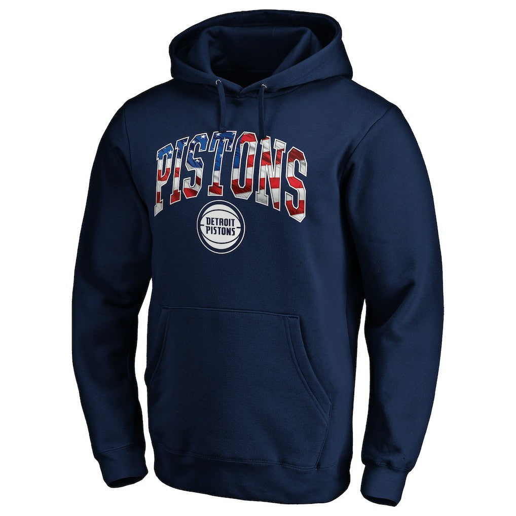 Detroit Pistons Banner Wave Pullover Hoodie sale