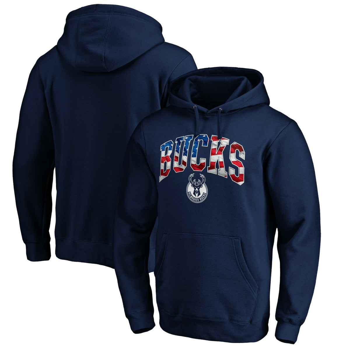 Milwaukee Bucks Banner Wave Pullover Hoodie