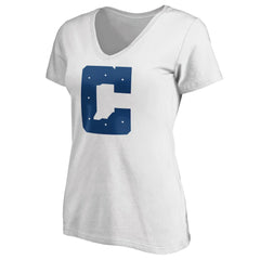 Women's Secondary Logo V-Neck T-Shirt - Indianapolis Colts T-shirts