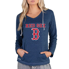 Navy Boston Red Sox Concepts Sport Women's Mainstream Terry Long Sleeve Hoodie Top