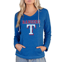 Royal Texas Rangers Concepts Sport Women's Mainstream Terry Long Sleeve Hoodie Top