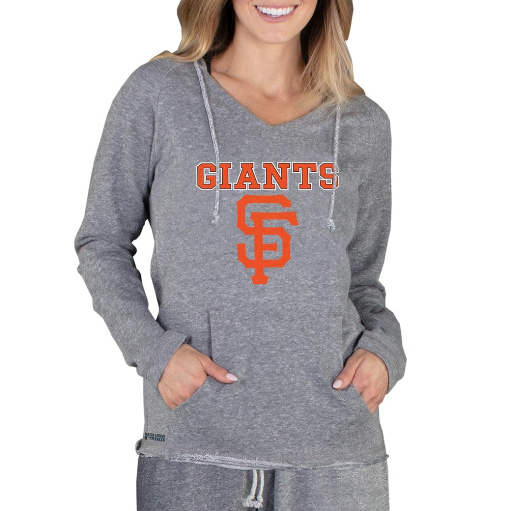 Gray San Francisco Giants Concepts Sport Women's Mainstream Terry Long Sleeve Hoodie Top