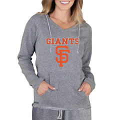Gray San Francisco Giants Concepts Sport Women's Mainstream Terry Long Sleeve Hoodie Top