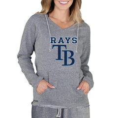 Gray Tampa Bay Rays Concepts Sport Women's Mainstream Terry Long Sleeve Hoodie Top