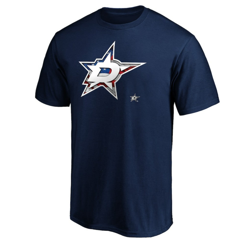 NHL Dallas Stars Banner Wave Logo T-Shirt