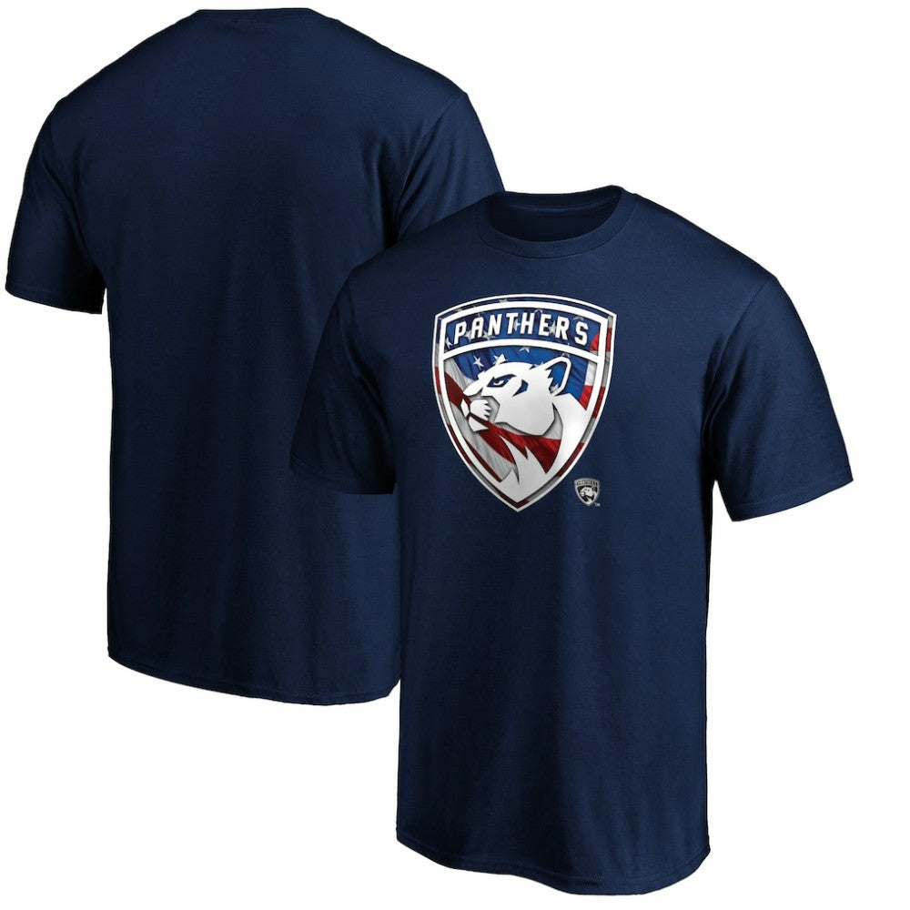 NHL Florida Panthers Banner Wave Logo T-Shirt