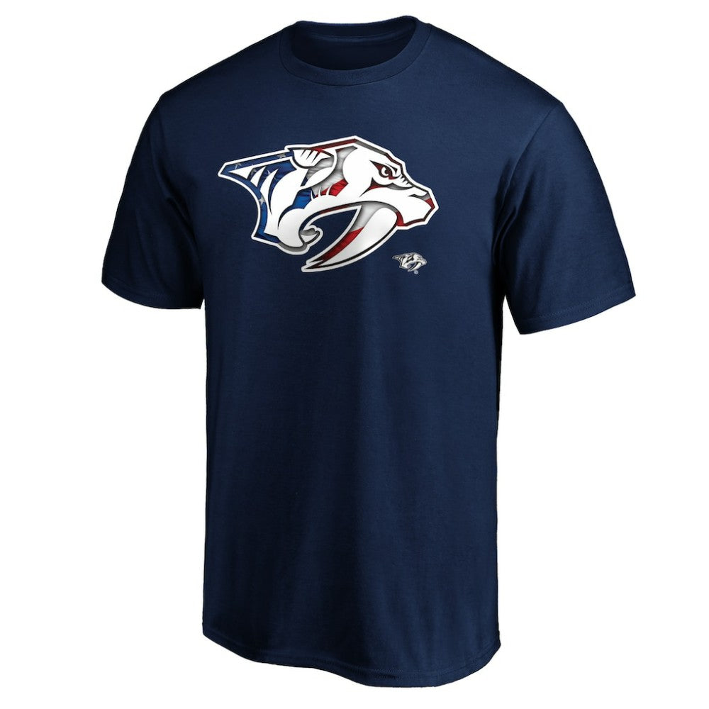 NHL Nashville Predators Banner Wave Logo T-Shirt