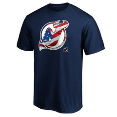 NHL New Jersey Devils Banner Wave Logo T-Shirt