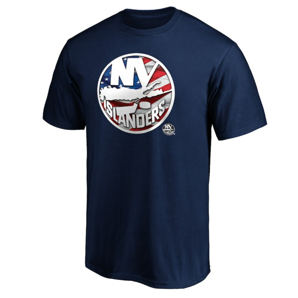 NHL New York Islanders Banner Wave Logo T-Shirt