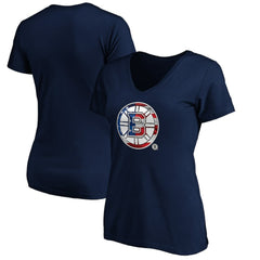 NHL Boston Bruins Women's Banner Wave Logo V-Neck T-Shirt T-Shirt