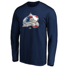 NHL Colorado Avalanche Banner Wave Logo Long Sleeve T-Shirt