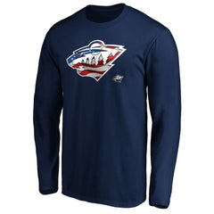 NHL Minnesota Wild Banner Wave Logo Long Sleeve T-Shirt