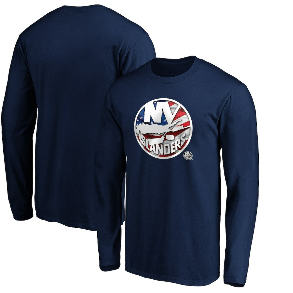 NHL New York Islanders Banner Wave Logo Long Sleeve T-Shirt