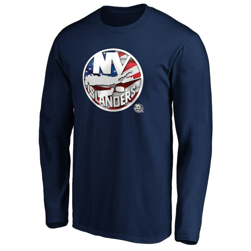 NHL New York Islanders Banner Wave Logo Long Sleeve T-Shirt