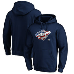 NHL Minnesota Wild Banner Wave Logo Pullover Hoodie