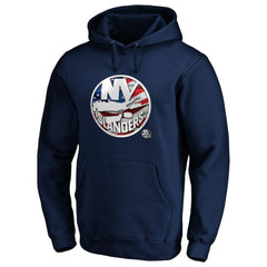 NHL New York Islanders Banner Wave Logo Pullover Hoodie