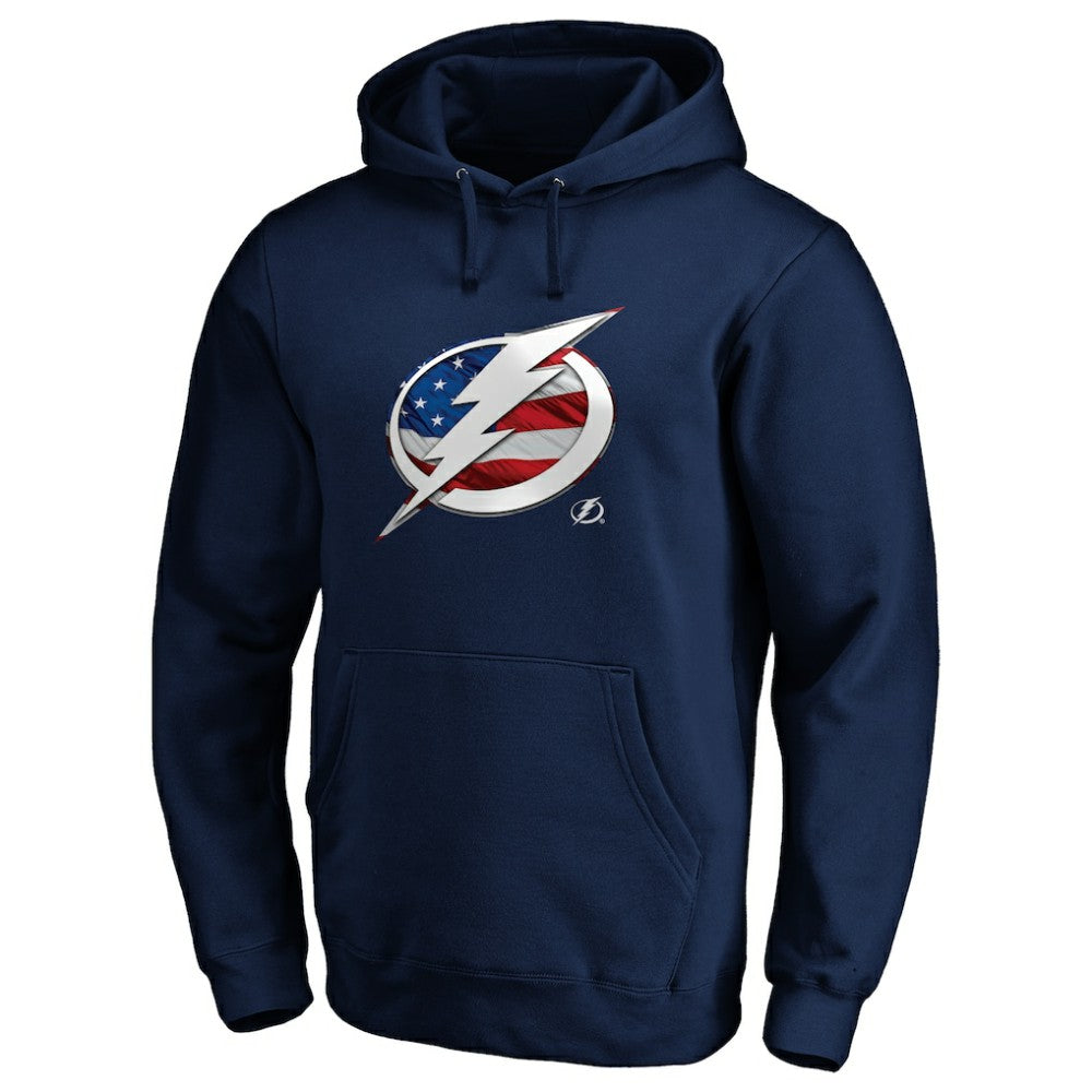 NHL Tampa Bay Lightning Banner Wave Logo Pullover Hoodie