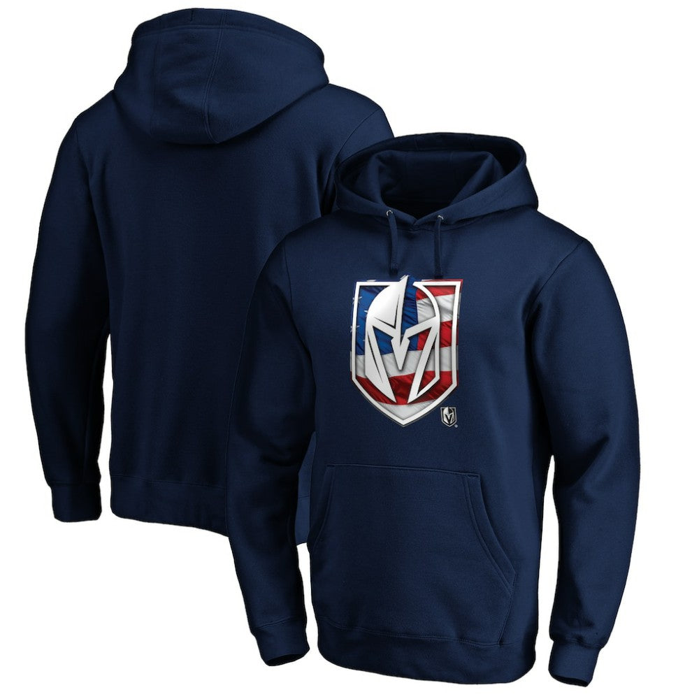 NHL Vegas Golden Knights Banner Wave Logo Pullover Hoodie