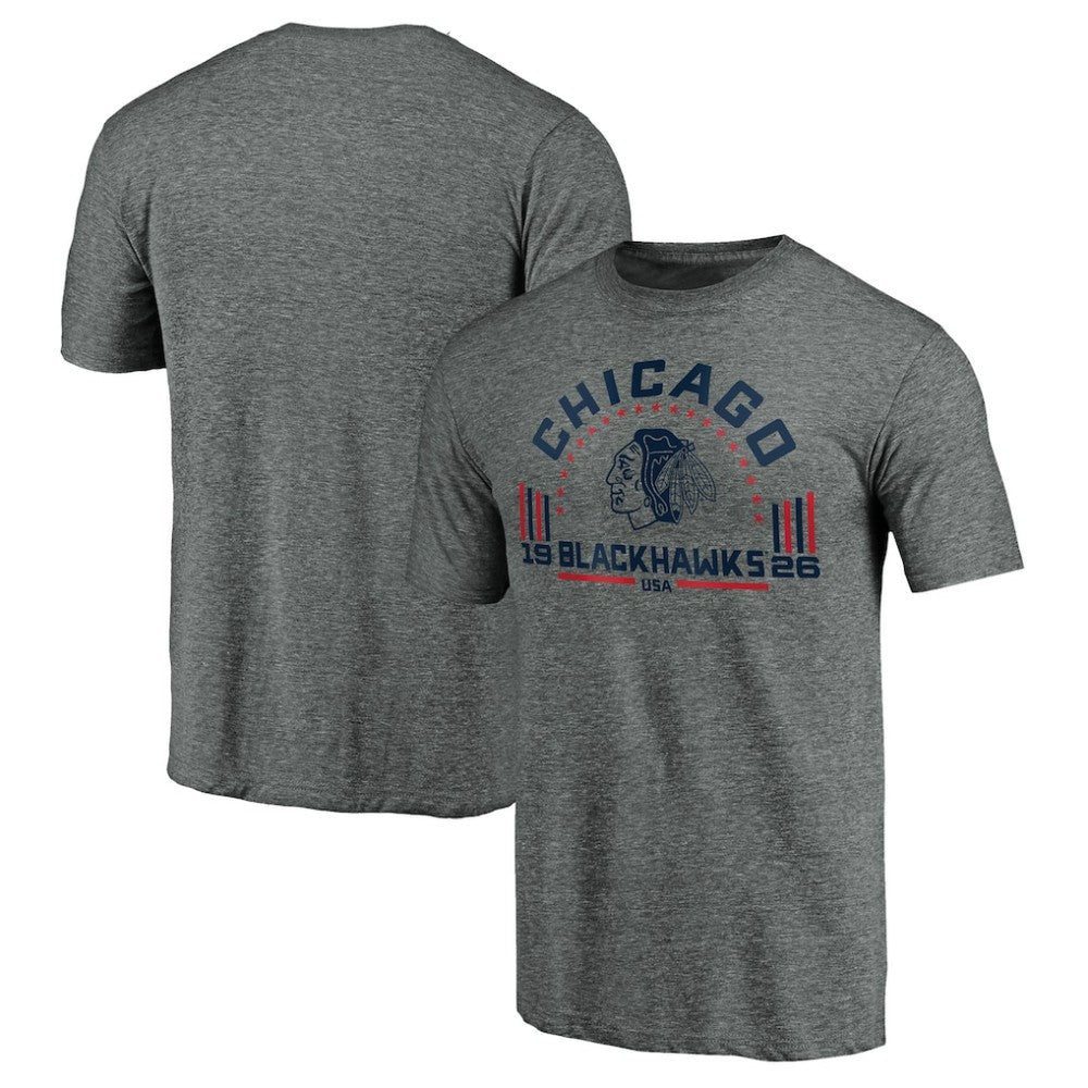 NHL Chicago Blackhawks Team Freedom Tri-Blend T-Shirt