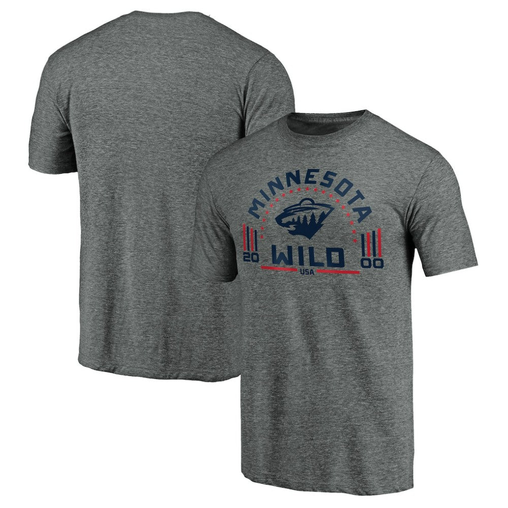 NHL Minnesota Wild Team Freedom Tri-Blend T-Shirt