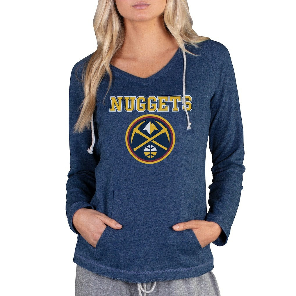 Denver Nuggets Concepts Sport Women's Mainstream Terry Hooded Top sale
