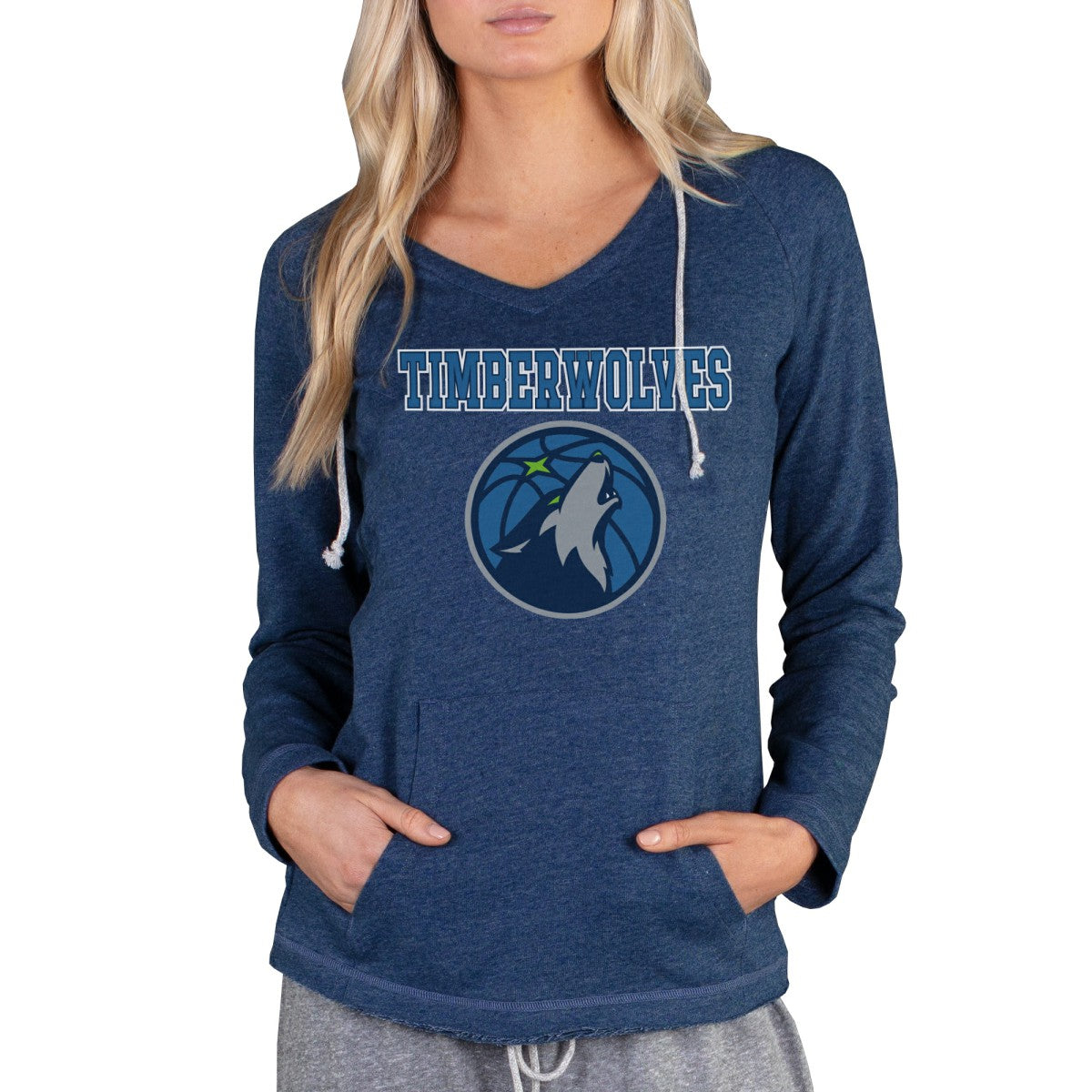 Minnesota Timberwolves Concepts Sport Women's Mainstream Terry Hooded Top