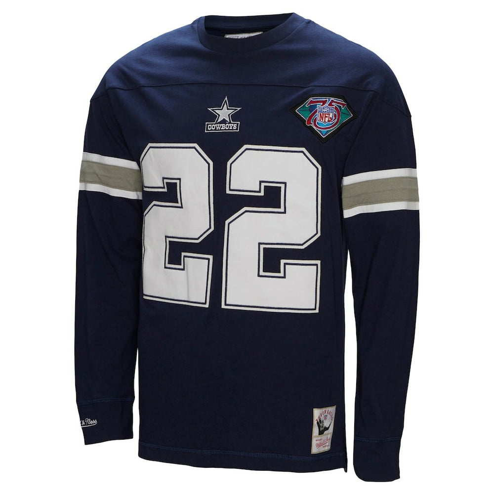 Emmitt Smith  Throwback Retired Player Name & Number Long Sleeve Top - Dallas Cowboys Tops