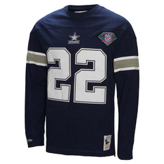 Emmitt Smith  Throwback Retired Player Name & Number Long Sleeve Top - Dallas Cowboys Tops
