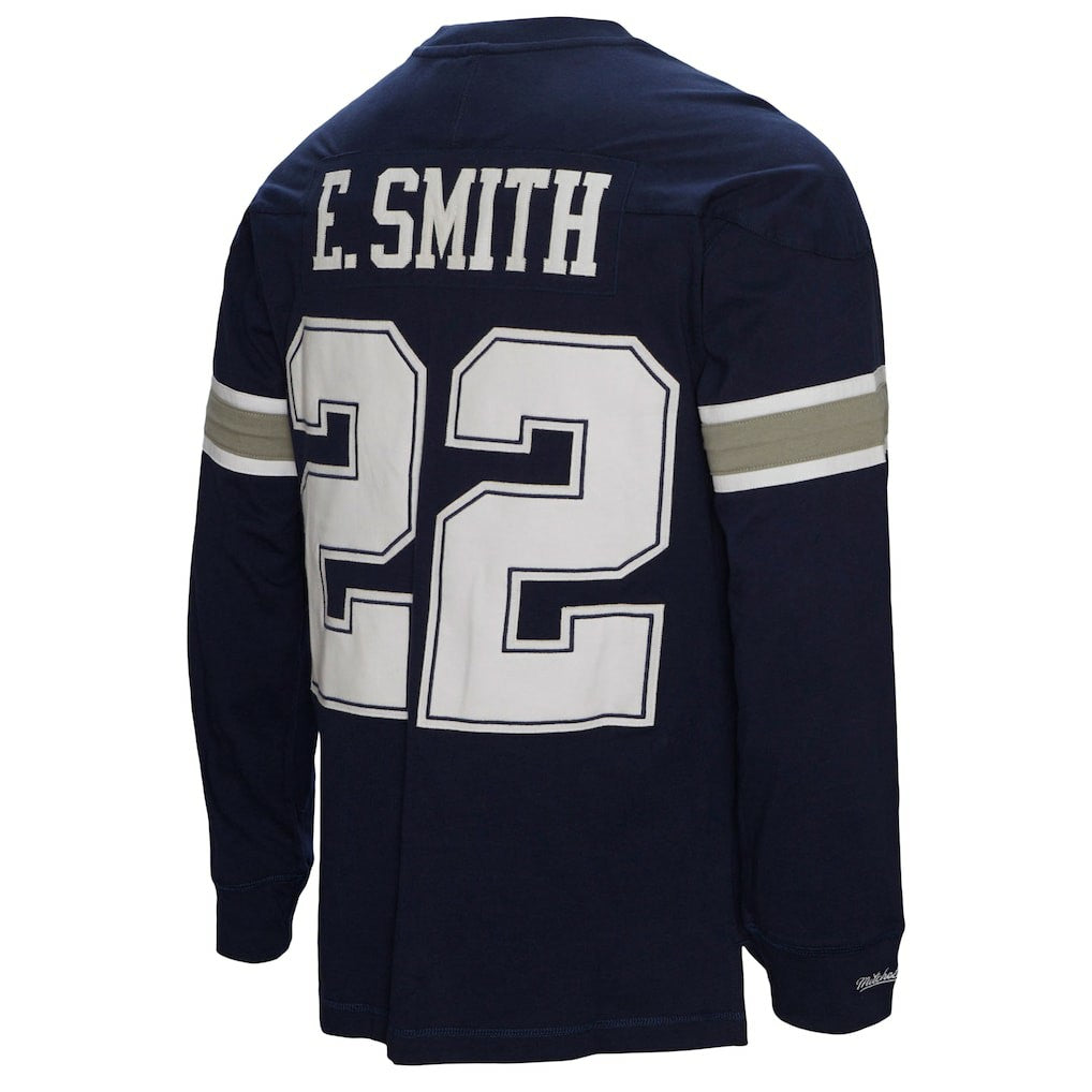 Emmitt Smith  Throwback Retired Player Name & Number Long Sleeve Top - Dallas Cowboys Tops