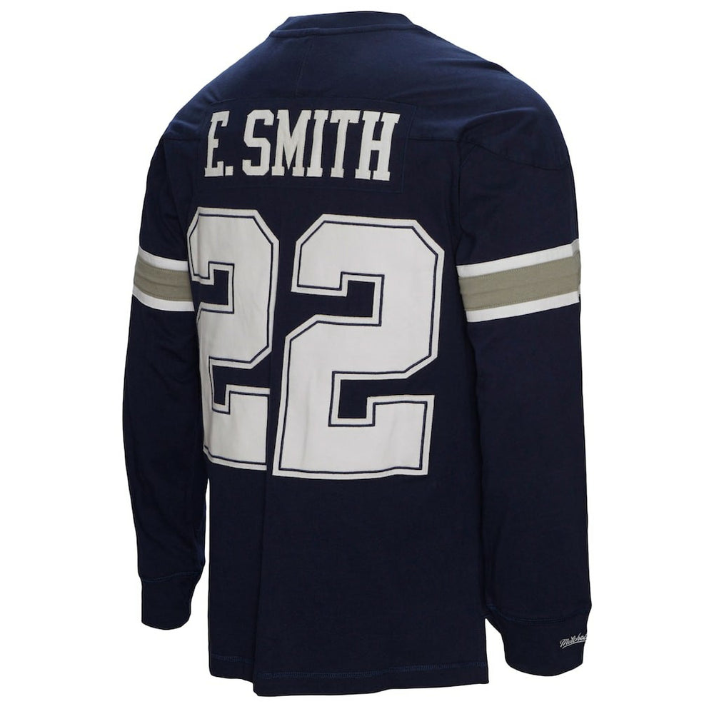 Emmitt Smith  Throwback Retired Player Name & Number Long Sleeve Top - Dallas Cowboys Tops