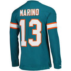 Dan Marino  Throwback Retired Player Name & Number Long Sleeve Top - Miami Dolphins Tops