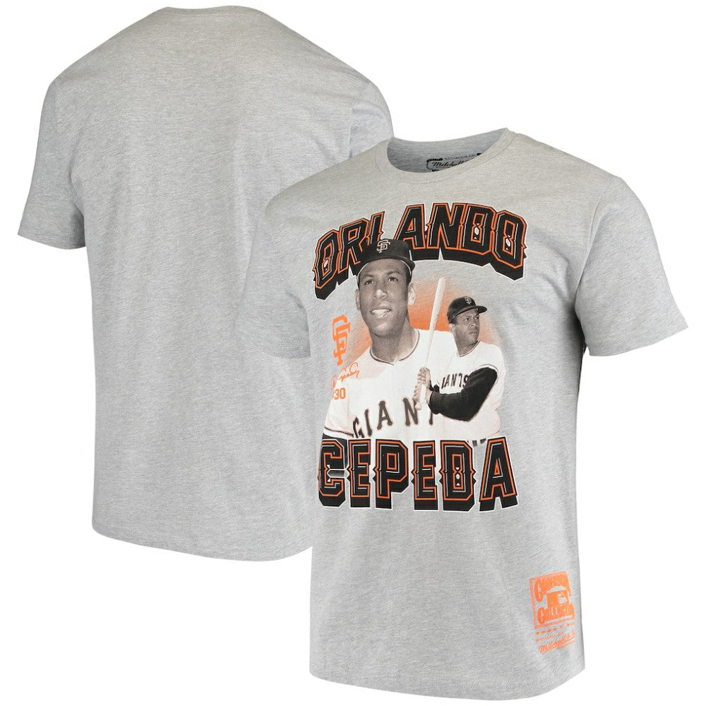 Gray Orlando Cepeda San Francisco Giants Mitchell & Ness Name & Number T-Shirt