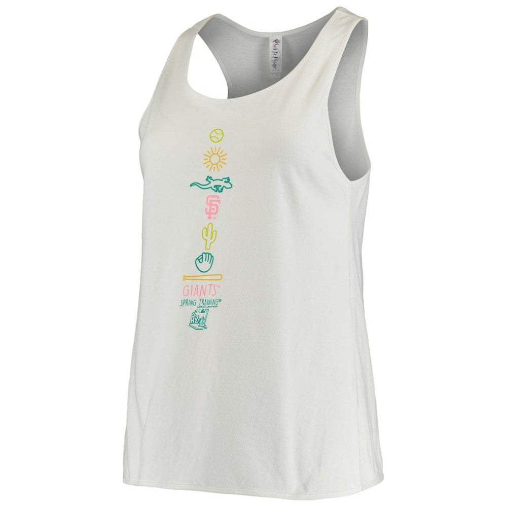White San Francisco Giants Soft as a Grape Women's Spring Training Local Lineup Tank Top