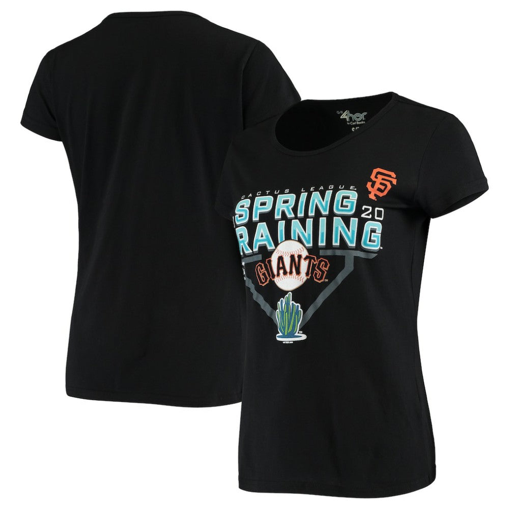 Black San Francisco Giants G-III Sports by Carl Banks Women's 2020 Spring Training Endzone T-Shirt