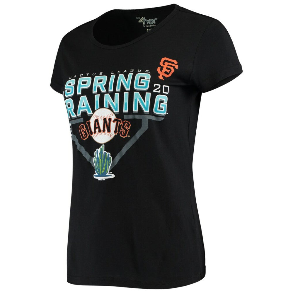 Black San Francisco Giants G-III Sports by Carl Banks Women's 2020 Spring Training Endzone T-Shirt