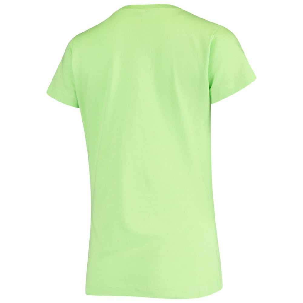Green San Francisco Giants Soft as a Grape Women's Script Floral V-Neck T-Shirt