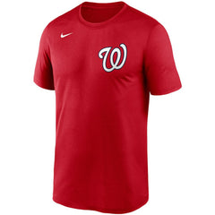Red Washington Nationals Nike Wordmark Legend Performance T-Shirt