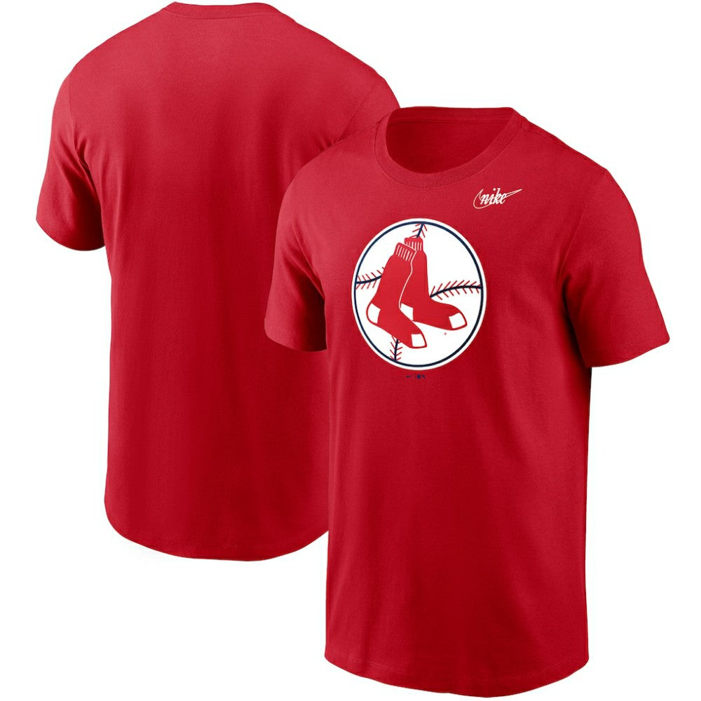 Red Boston Red Sox Nike Cooperstown Collection Logo T-Shirt